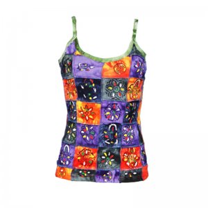 Nepalese Hand Painted patchwork Strappy Vest