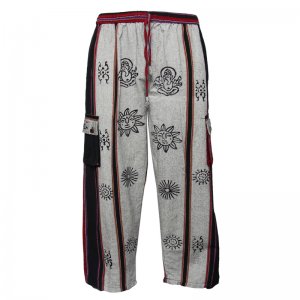 Nepalese Black Patchwork Work Trousers